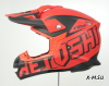 Шлем кроссовый HETOSHI OF836 EXOSS CROSS PRO MX289 цв.Красный с черными вставками Матовый р.XS