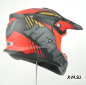Шлем кроссовый HETOSHI OF836 EXOSS CROSS PRO MX289 цв.Черно-красно-желтый Матовый р.XS