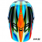 Козырек к шлему Fox V4 Race Helmet Visor Blue/Yellow