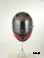 Шлем интеграл HETOSHI FF938 double visor Цв.Черно-красный Матовый р.L
