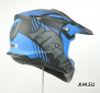 Шлем кроссовый HETOSHI OF836 EXOSS CROSS PRO MX289 цв.Черно-синий Матовый р.S