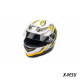 Шлем мото PHANTOM 825 #2white-gold HPF100ST-WO62