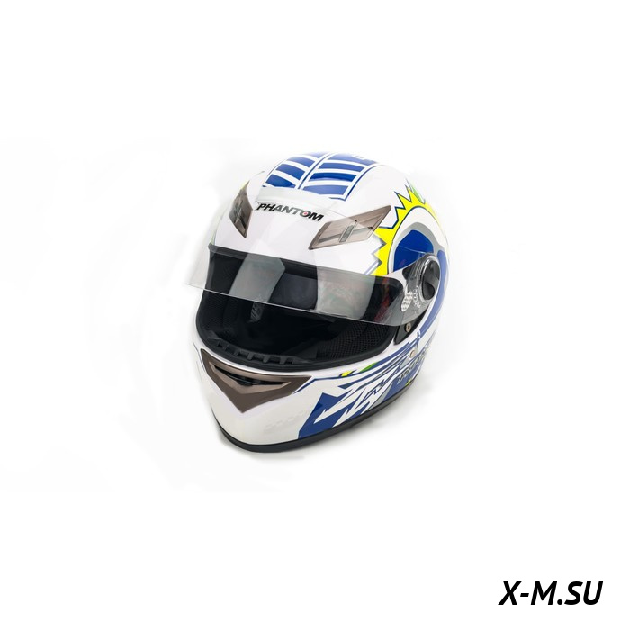 Шлем мото PHANTOM 825 #5yellow-blue HPF100CB-YU56
