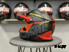 Шлем кроссовый HETOSHI OF836 EXOSS CROSS PRO MX289 цв.Черно-красно-желтый Матовый р.XS