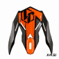 Козырек для шлема JUST1 J38 BLADE оранжевый/черный