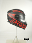 Шлем интеграл HETOSHI FF938 double visor Цв.Черно-красный Матовый р.XXL