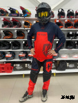 Штаны кроссовые HETOSHI DEMURE TYPE-3 цв, Красно-черный р.XXL
