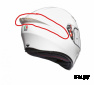 Спойлер для шлема SPOILER K1   white
