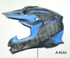 Шлем кроссовый HETOSHI OF836 EXOSS CROSS PRO MX289 цв.Черно-синий Матовый р.S