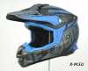 Шлем кроссовый HETOSHI OF836 EXOSS CROSS PRO MX289 цв.Черно-синий Матовый р.S